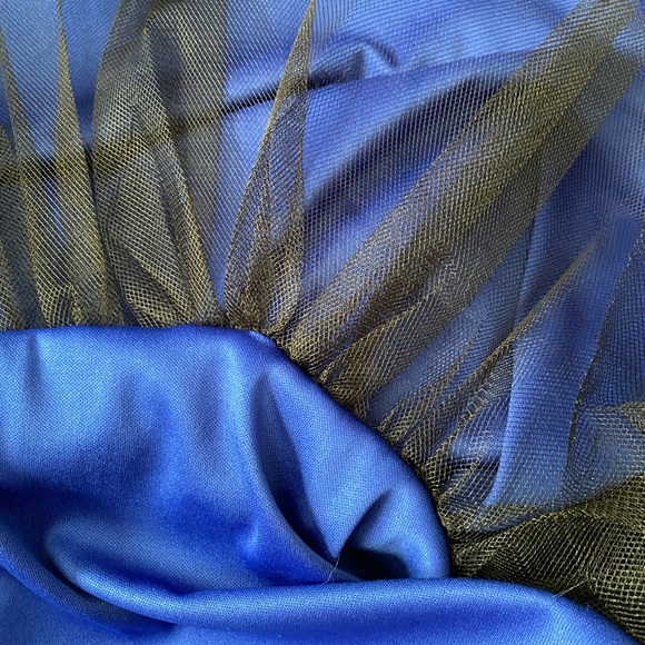 B.Darlin Halter mini Promo Dresses Royal Blue juniors size  7/8 Stone waistline - Picture 12 of 15